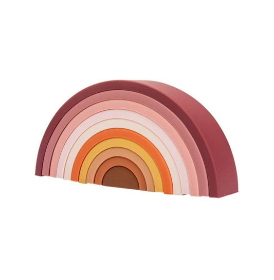 Silicone Rainbow Stacker Toy