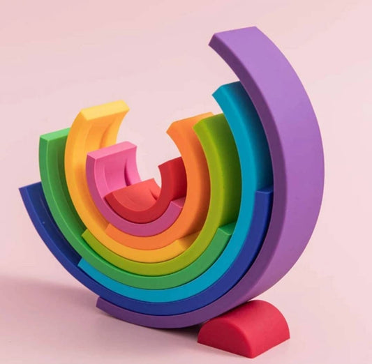 Silicone Rainbow Stacking Toy