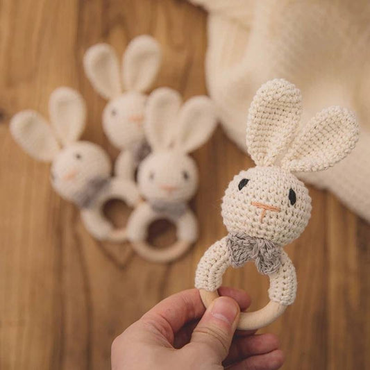 bunny crochet/teething rattle bunny