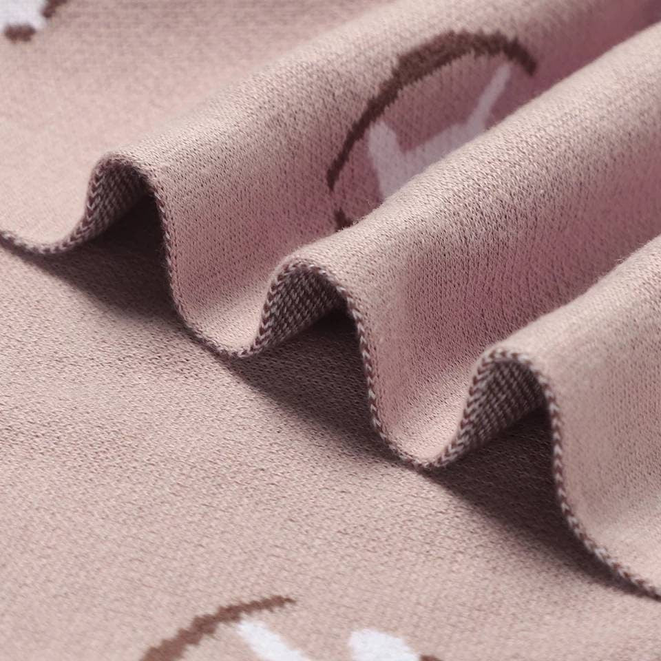 Knitted Baby Blanket - Rocking Horse