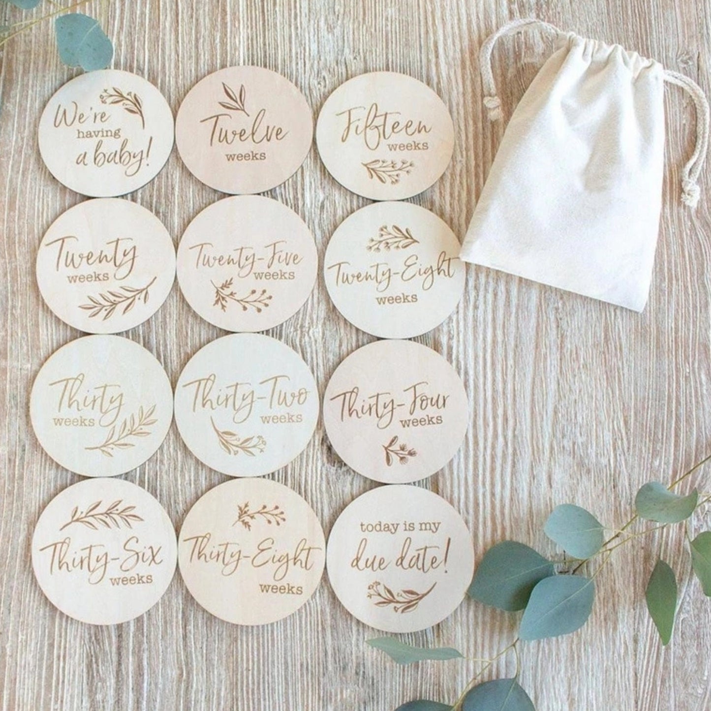 Pregnancy milestone cards