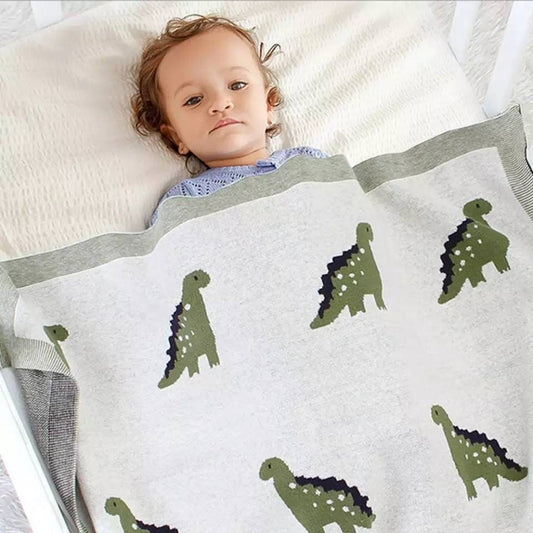 Knitted Dinosaur - Blanket
