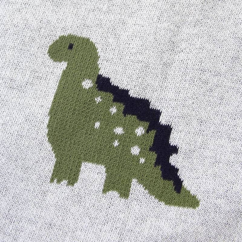 Knitted Dinosaur - Blanket