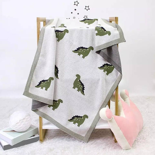 Knitted Dinosaur - Blanket