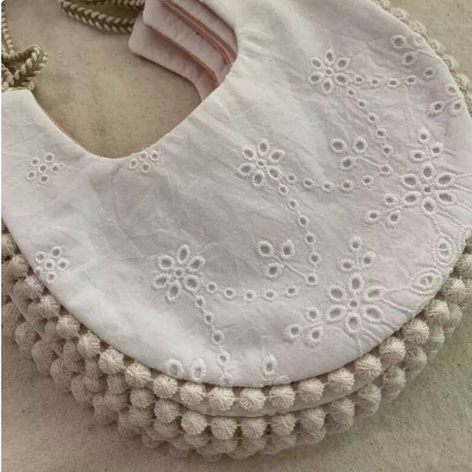 cotton boho bib
