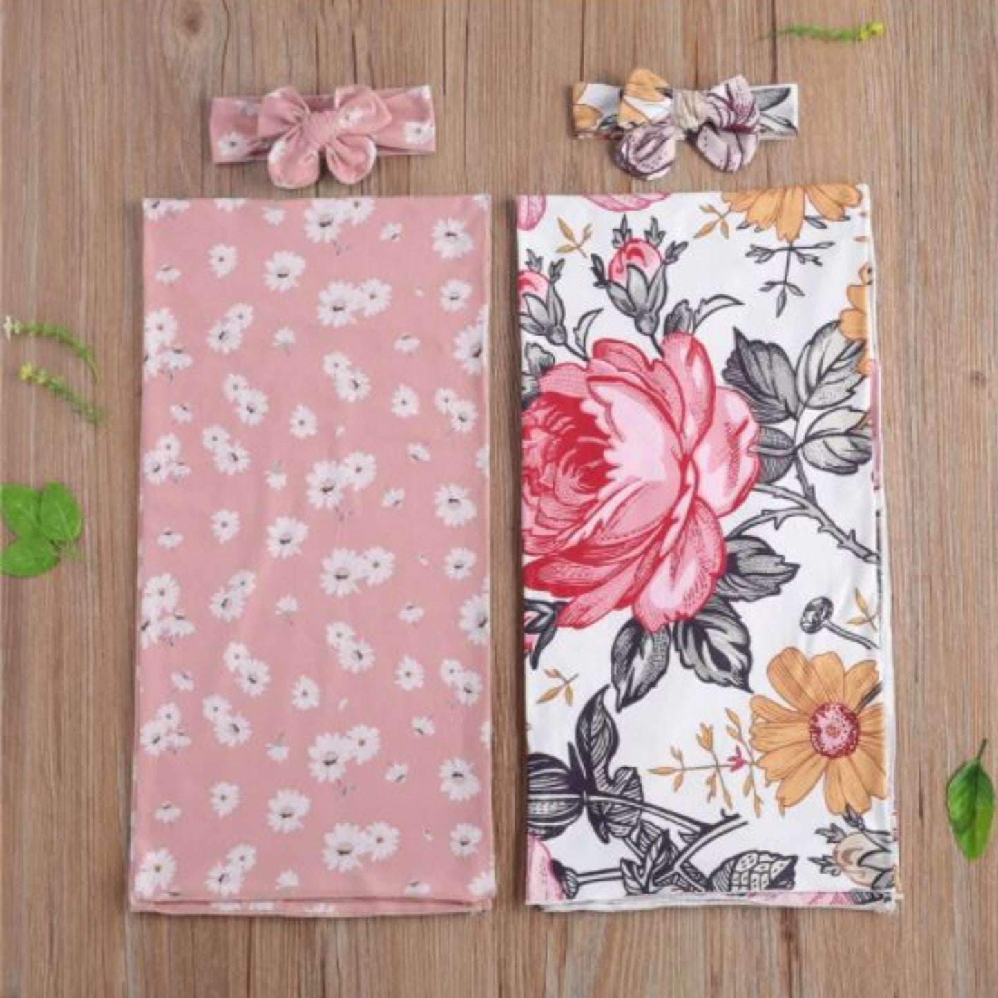 Swaddle Blanket with matching bow