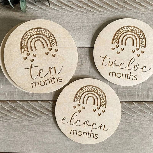 Wooden milestone plaques