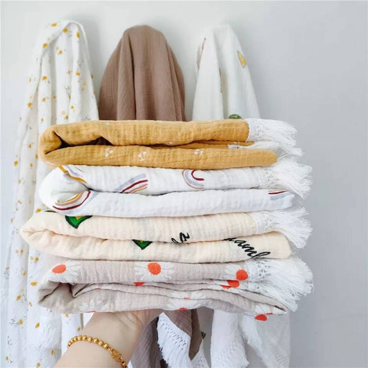 Rainbow Muslin Double Gauze Blanket - Ready to post