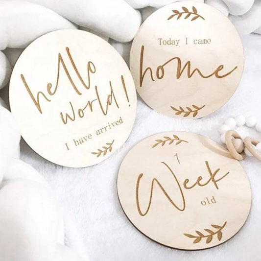 Wooden Milestone Plaques