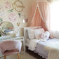 cot canopy / bed canopy - lace detail pink lace canopy