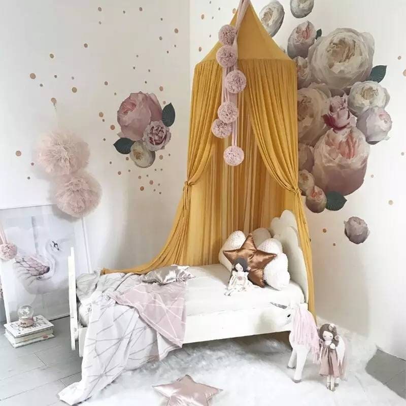 cot canopy / bed canopy - lace detail