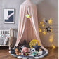 cot / bed canopy pastel pink