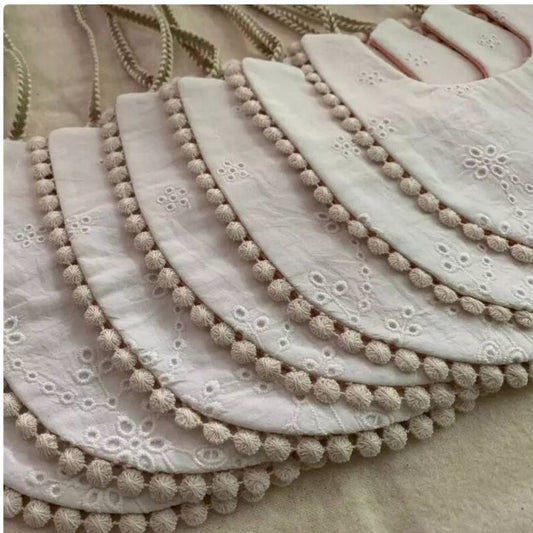 cotton boho bib