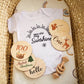 Wooden milestone plaques